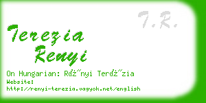 terezia renyi business card